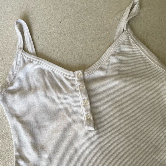 forever 21 white button detail cami bodysuit - Picture 2 of 3